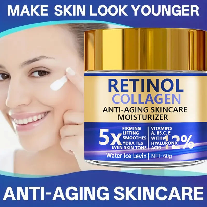 Retinol & Collagen Face Cream 60g, Anti-Aging Firming Moisturizer with Hyaluronic Acid, Fast Delivery - AliExpress 66