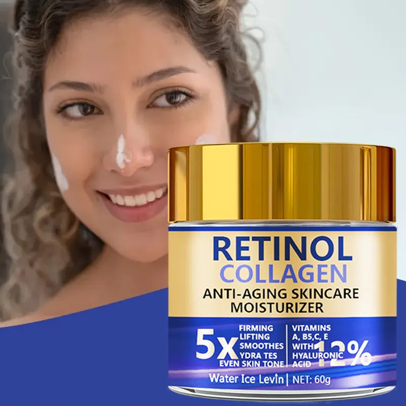 Retinol & Collagen Face Cream 60g, Anti-Aging Firming Moisturizer with Hyaluronic Acid, Fast Delivery - AliExpress 66
